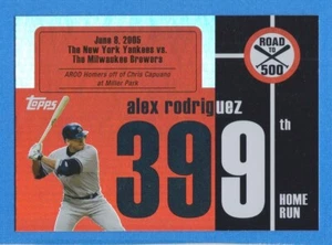 2007 Topps A-Rod Road to 500 #399 Alex Rodriguez Yankees - Imagen 1 de 1