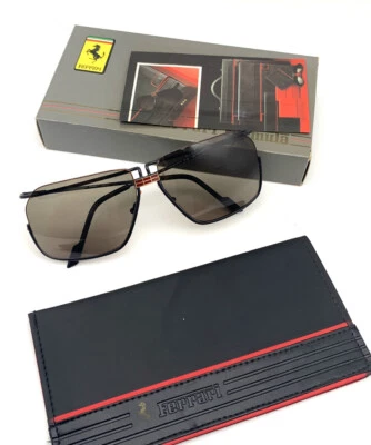 Gafas de sol FERRARI F18/586 - Súper raras - Años 90 Italia - Originales (Negras) Foto 1 de 4