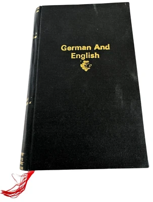 Dictionary of the German and English Languages 1800s Antique Book Rebound Adler - Image 1 of 4