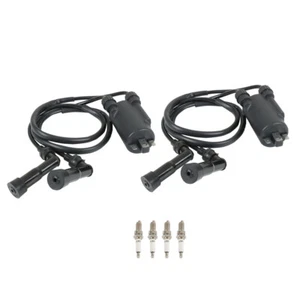 2× Ignition Coil Pack & spark plug+Cap For Honda Goldwing 1200 GL1200 1984-1987 - Picture 1 of 24