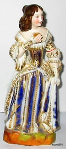 Vintage English Regency Court Style Intricate Detailed Porcelain Woman Figurine - Picture 1 of 11