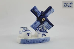 Figura de Porcelana MOLINO Holanda Zueco  Delfts Blue Pintada a mano - Bild 1 von 4