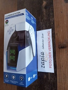 NΕЦ -& ОѴР: PS5 Controller Ladestation mit Schnellladung (2,5 Std.) & RGB-Licht - Bild 1 von 4