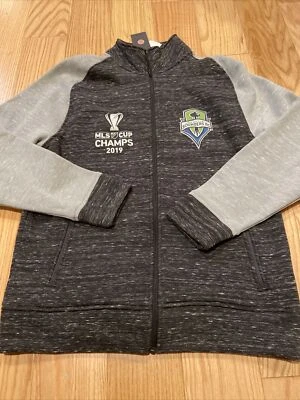 Fanatics Seattle Sounders MLS Cup winner podium Jacket Sz M rare Full Zip Soccer - Image 1 of 4