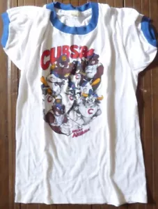 Vintage 1984 Chicago Cubs Original T-Shirt What Animals! Screen Stars Medium - Bild 1 von 3