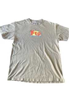 FTP Brown “Coger La Poblacion” Shirt Brown/Beige Mens Large - Picture 1 of 6