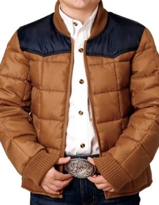 Roper Western Jacket Boys Contrast Pocket Brown 03-397-0761-0532 BR - Picture 1 of 2