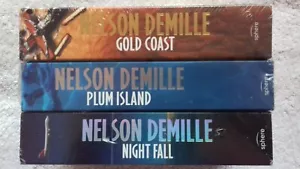 Nelson Demille 3 Book Bundle - Gold Coast, Plum Island, Night Fall : Thriller - Picture 1 of 4