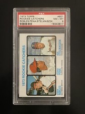 1973 Topps Rookie Catchers Robles/Peña/Stelmaszek PSA 8
