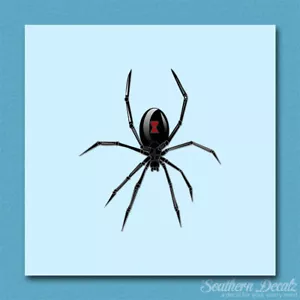 "Vedova nera ragno - Adesivo decalcomania vinile - c235 - 3,25"" x 3,75" - Foto 1 di 1