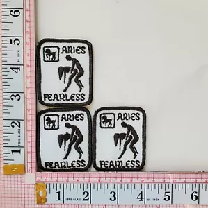 Aries Fearless Erotic Sexual Astrological Zodiac Jacket Vest Patches Crests Lot - Picture 1 of 1