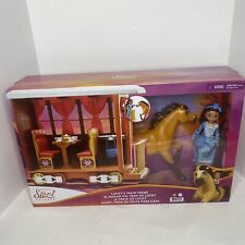 Spirit Untamed Lucky's Train Home Playset With Lucky Doll Kid Toy Gift