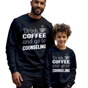 Mens Kids Drink And Go Mental Health Awareness Sweatshirt Jumper Anxiety #MHA - Picture 1 of 29