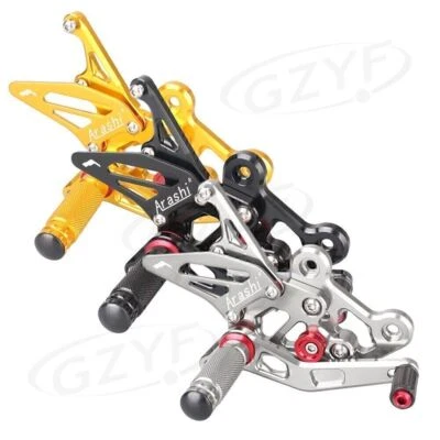 Footrest Rearset Foot Pegs Kit For Suzuki GSXS750 15-16/ GSR750 11-16 Adjustable - Image 1 of 4