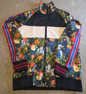 Zara Man Light Weight Floral Striped 2-sided Pattern Track Jacket Zip Up Sz S. - Picture 1 of 14
