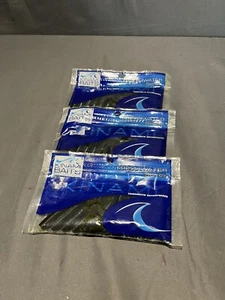 KINAMI 4" Watermelon Pepper GARY YAMAMOTO CUSTOM BAITS K18-13-K804 Lot of 3 - Picture 1 of 5