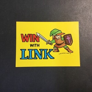 1989 Topps Nintendo Stickers #12 Win With Link
