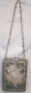 ANTIQUE 9.25 Sterling Silver Multi Coin Holder Cigarette Compact Dace Purse 86.3 - Picture 1 of 20