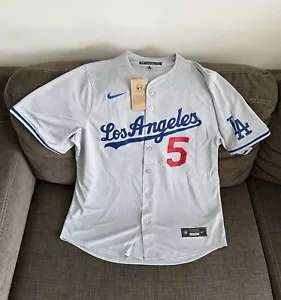 Nike Authentic Los Angeles Dodgers Freddie Freeman #5 Gray Jersey Men’s Sz: L - Picture 1 of 8