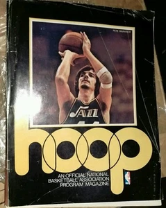 Programa NBA New Orleans Jazz @ Buffalo Braves Pete Maravich en portada enero 1976 - Imagen 1 de 1