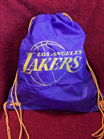 LOS ANGELES LAKERS LA NBA DRAWSTRING SLING BACKPACK SACK GYM TOTE BASKETBALL Cover
