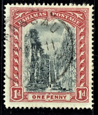 Bahamas Scott #33 one penny used stamp - Image 1 of 2