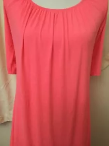 Pink Coconut Boutique Woman's Pink Fluorescent Dress Size Large - Picture 1 of 8
