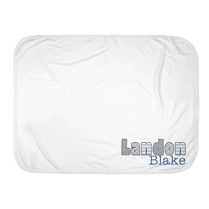 Baby Junge personalisierte individuelle Anker Maritim Empfangsdecke - Bild 1 von 13