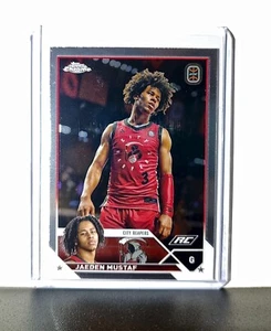 Tarjeta de novato Jaeden Mustaf 2023-24 Topps cromada horas extras #95 City Reapers - Imagen 1 de 2