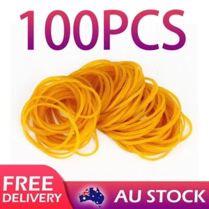 Deli Rubber Bands 4cm Diameter Size Strong Long Elastic Ties Rope About 100 PCS - Picture 1 of 6