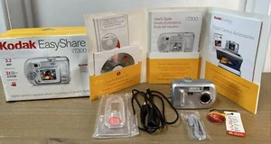 Kodak EasyShare CX7300 Digital Camera Silver Printer Camera Dock Bundle PARTS - Picture 1 of 12