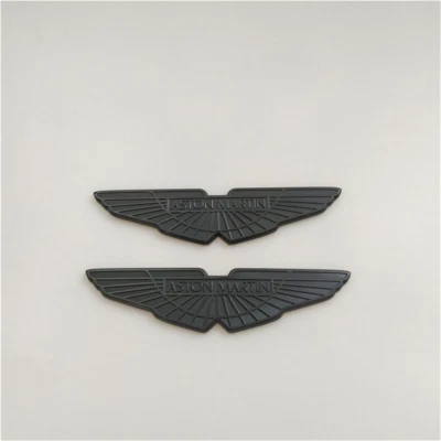 Conjunto de emblema Aston Martin DBX capota/bota emblema preto 18cm - Imagem 1 de 4