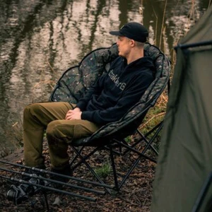 Trakker Levelite Camo Luna Chair NEW 217615 Carp Fishing Moon Chair - Picture 1 of 8