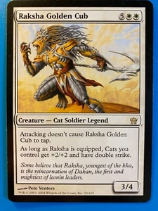 MTG 1x Raksha Golden Cub Fifth Dawn Modern Magic the Gathering Card x1 NM - Picture 1 of 1
