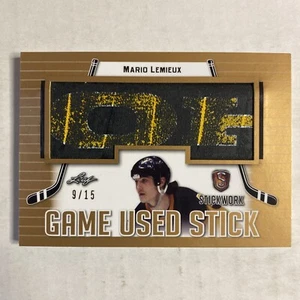 Patch bastone G/U Mario Lemieux 2018 Leaf Stickwork 9/15 AD - Foto 1 di 2