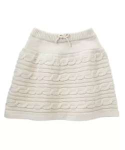 Girls Cream Cable Knitted Skirt 6-7 Yrs (mothercare) - Picture 1 of 2