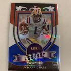 Ja'MARR CHASE 2021 RED WHITE BLUE PRIZM CRUSADE Draft Picks Rookie Card #162 RC. rookie card picture