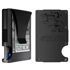 Custom SCANIA EAGLE Laser Engraved Wallet - Pick A Wallet Color - Picture 1 of 11
