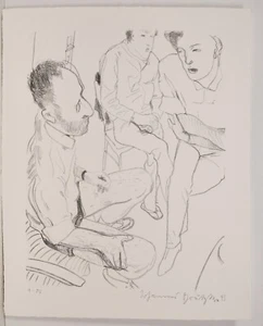 Johannes Grützke/1993/handsigniert/nur 25 Exemplare/pauvre bobo/Lithographie/8 - Bild 1 von 3