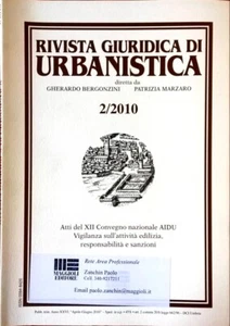 Rivista Giuridica di Urbanistica Bergonzini Marzari - 02_2010 - Maggioli Editore - Foto 1 di 1