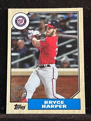 🔥2017 Topps Update '87 Topps #US87-1 Bryce Harper Washington Nationals🔥 - Image 1 of 2