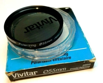 Vivitar 55mm Polarizing Circular Polarizing C-PL Camera Lens Filter - Image 1 of 4