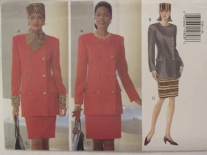 OOP BUTTERICK 3558 MS/MP Jacket Skirt & Hat PATTERN 8-10-12/14-16-18/20-22-24 UC - Picture 1 of 4