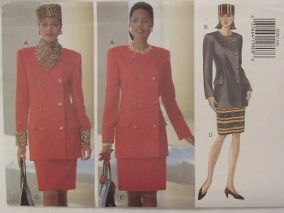 OOP BUTTERICK 3558 MS/MP Jacket Skirt & Hat PATTERN 8-10-12/14-16-18/20-22-24 UC - Image 1 of 4