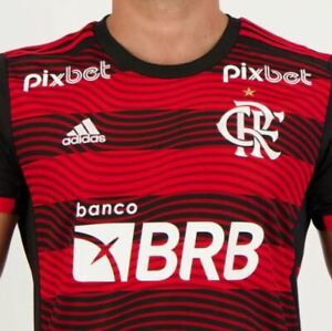 Adidas Flamengo 2022 Home Sponsor Jersey - FutFanatics- New Original