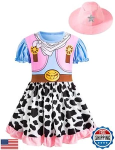 Okbebe Toddler Cowgirl Costume For Girls Halloween Role Play Party Dress Up W - Picture 1 of 5