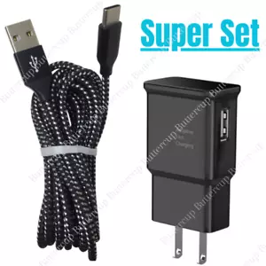 Adaptive Fast Charger USB C With Phone Charging Cable For Samsung Galaxy Android - Picture 1 of 15