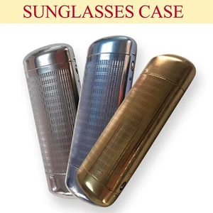 Hard Metal Glasses Case Storage Aluminum Sunglasses Case Box Protector Portable - Picture 1 of 23