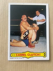 WWF WWE Topps 1985 Iron Sheik Kamel Clutch Hogan Wrestling Sammelkarte 49 - Bild 1 von 2