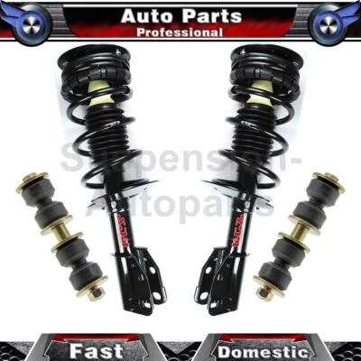 4 Amortiguadores delanteros puntales barra estabilizadora enlace para Chevrolet Cavalier 2,2 L 2002 2001 2000 Foto 1 de 4